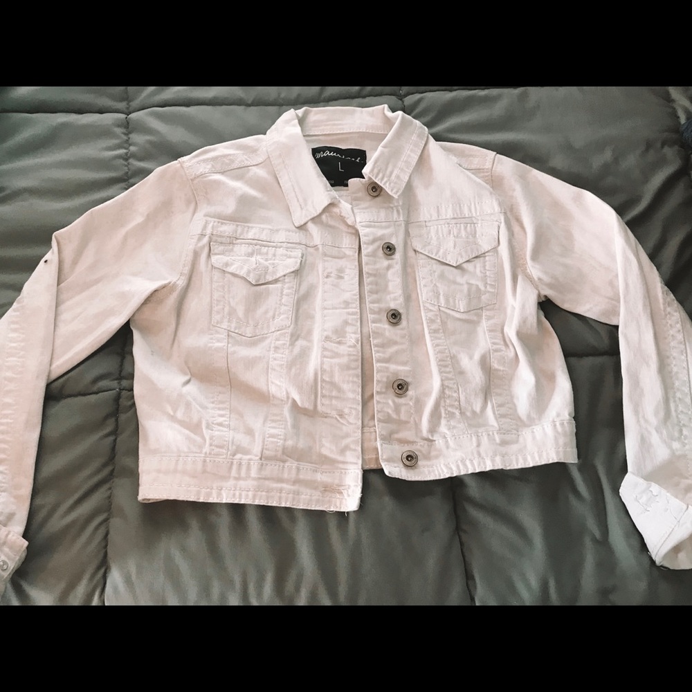 White maurices jean jacket